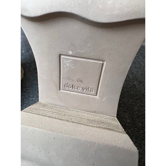 Dolce Vita Martey H2O Taupe Suede Waterproof Chelsea Lug Sole Boots Womens 8 - Picture 10 of 11